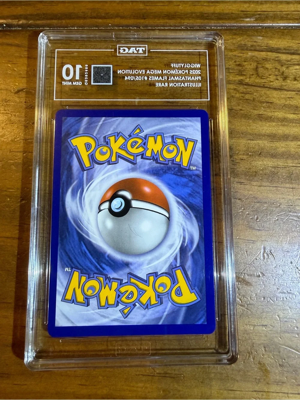 Pokemon Phantasmal Flames WIGGLYTUFF 105/094 Illustration Rare TAG 10